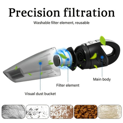 Portable wireless vacuum